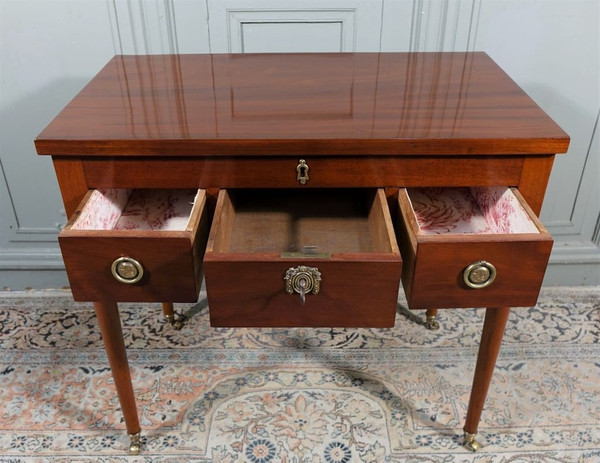 Coiffeuse d'Homme d'époque Louis XVI En Acajou