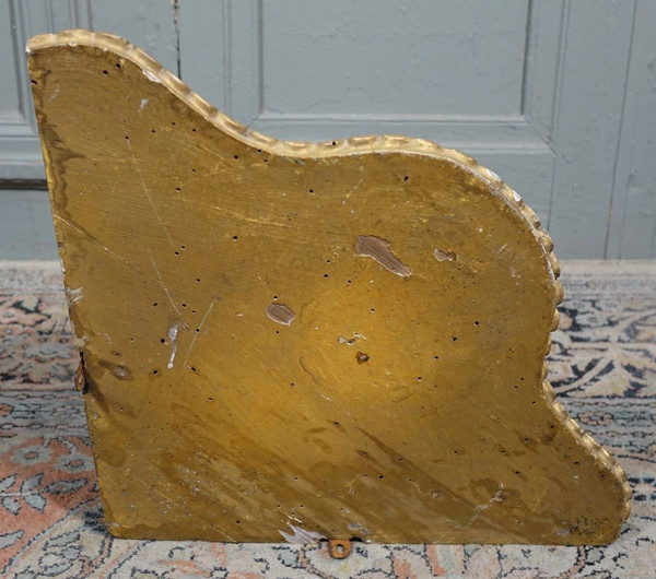 Console d'Angle à Suspendre En Bois Doré
