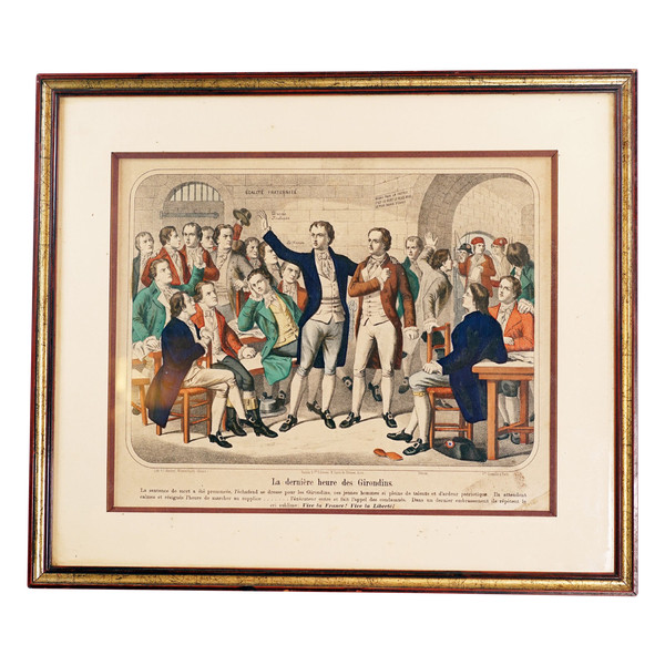 DIE LETZTE STUNDE DER GIRONDINER, Litho