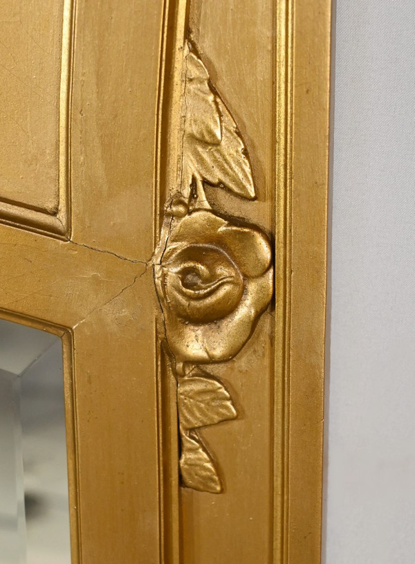 Miroir en Bois et Staff Doré, style Louis XVI – 1930