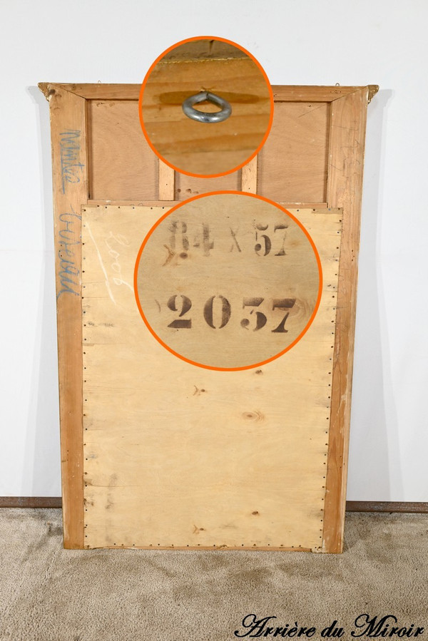Miroir en Bois et Staff Doré, style Louis XVI – 1930