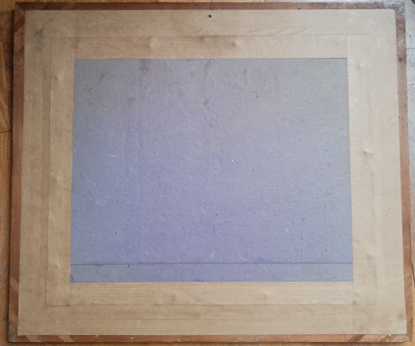 Souvenir of the Grand Tour - veduti of the Duomo of Florence - pitch pine frame Louis Philippe period