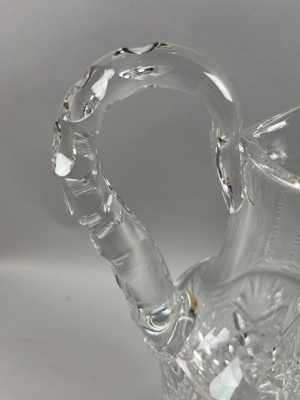 Saint Louis crystal pitcher or ewer, Florence model
