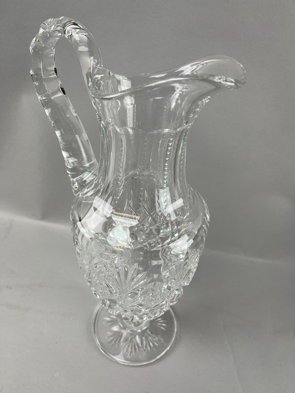 Saint Louis crystal pitcher or ewer, Florence model