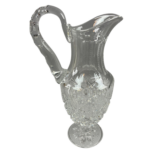 Saint Louis crystal pitcher or ewer, Florence model