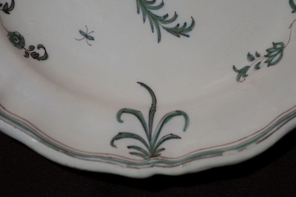 Plate In Moustiers Earthenware