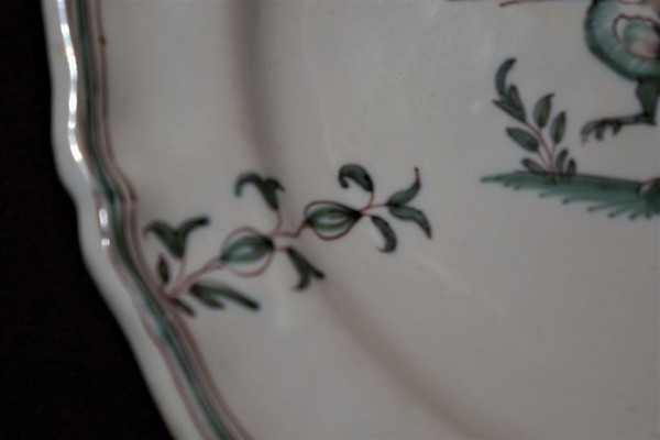 Plate In Moustiers Earthenware