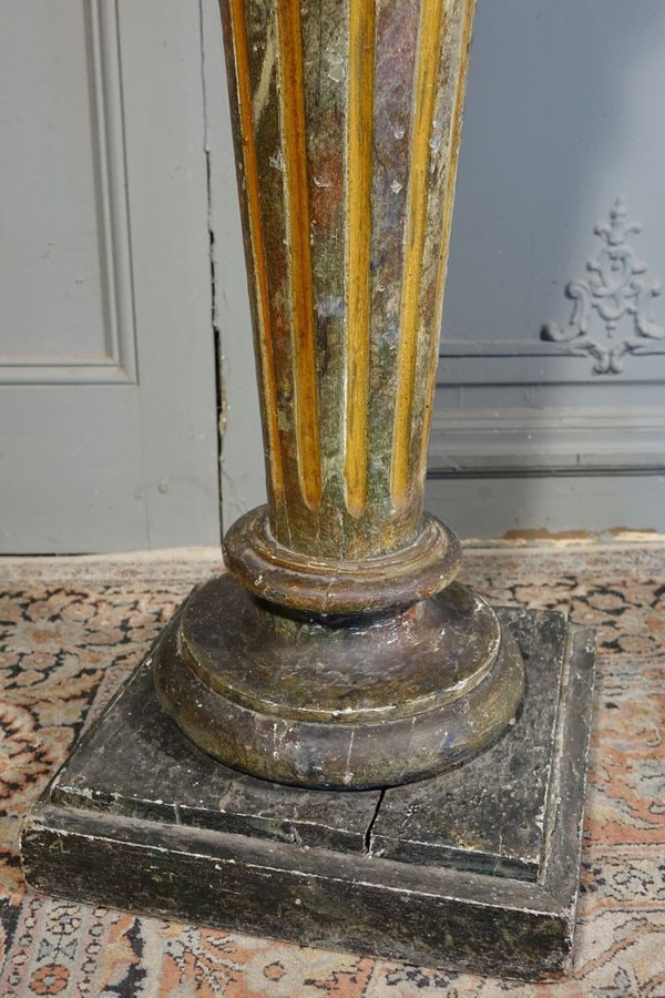 Faux Marble Painted Presentation Column