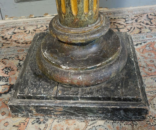 Faux Marble Painted Presentation Column