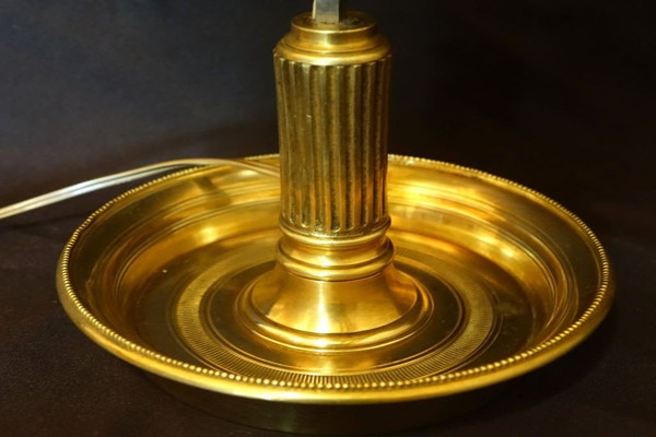 Lampe Bouillotte En Bronze Doré