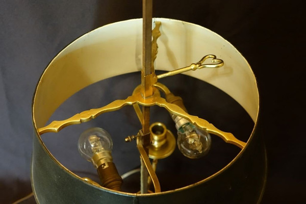 Lampe Bouillotte En Bronze Doré