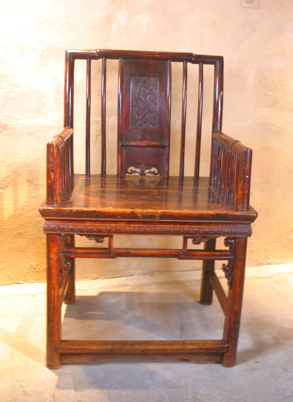 Deux anciens fauteuils Chinois XIXe