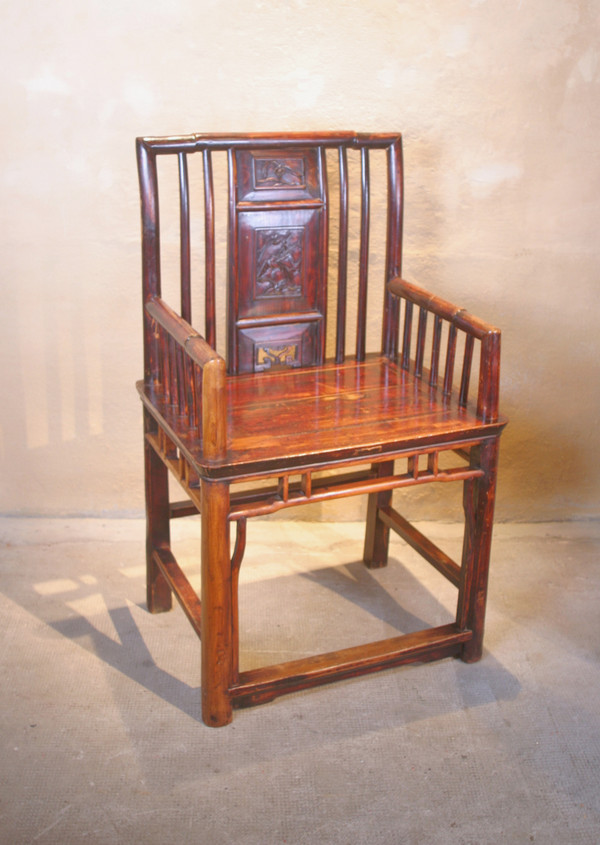 Deux anciens fauteuils Chinois XIXe