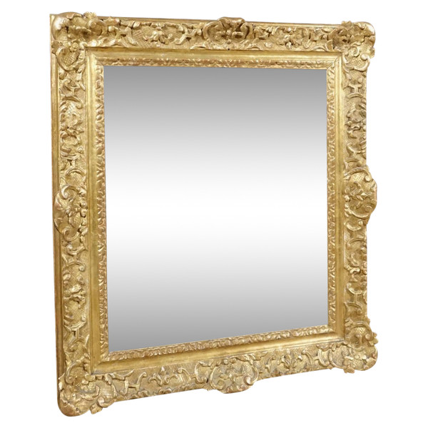Miroir Régence En Bois Doré
