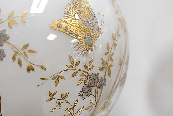 Paire de lampes à pétrole électrifiées – XIXe
