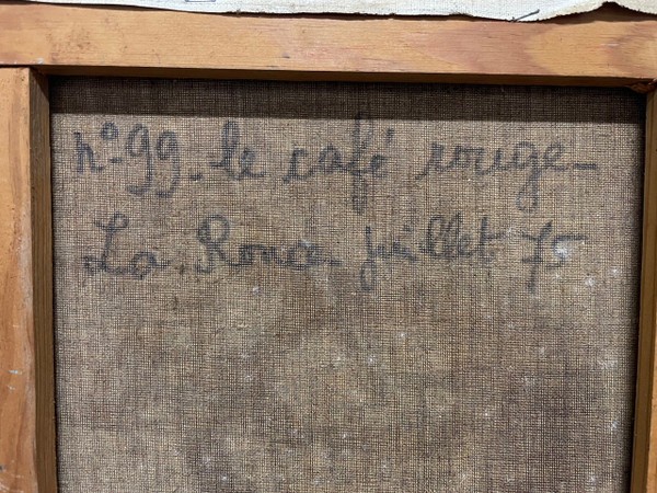Françoise Jacquelin - Natura morta in stile cubista "Le café rouge