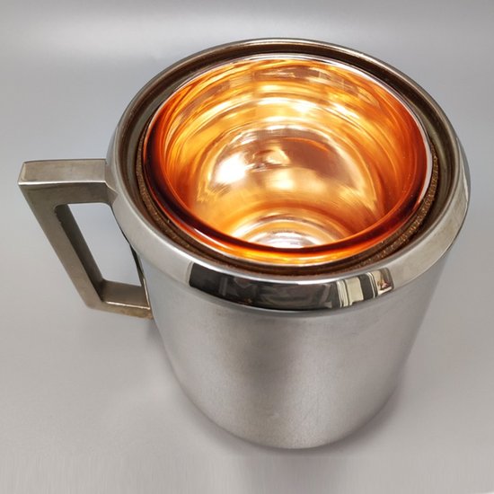 1960 Superb ice bucket by Aldo Tura for Macabo. Made in italy