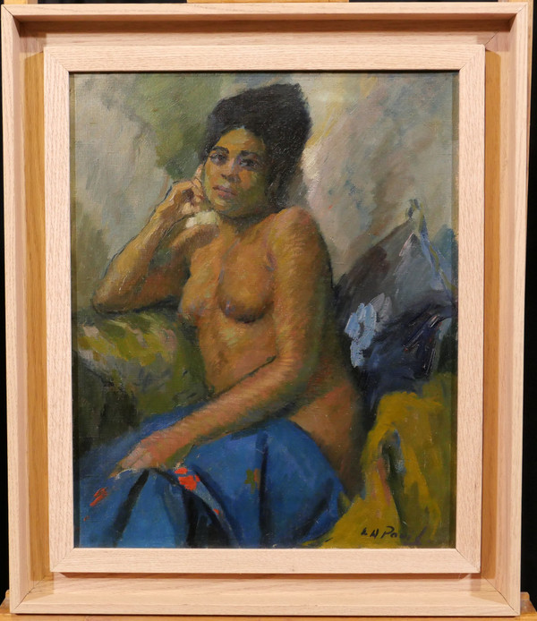 Elie Anatole PAVIL 1873-1948 La Martiniquaise, femme nue, dipinto, 1930 ca.