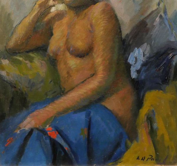 Elie Anatole PAVIL 1873-1948 La Martiniquaise, femme nue, dipinto, 1930 ca.