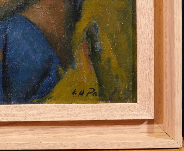 Elie Anatole PAVIL 1873-1948 La Martiniquaise, femme nue, dipinto, 1930 ca.