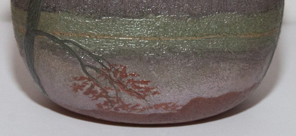 Pâte De Verre Vase Signed Legras