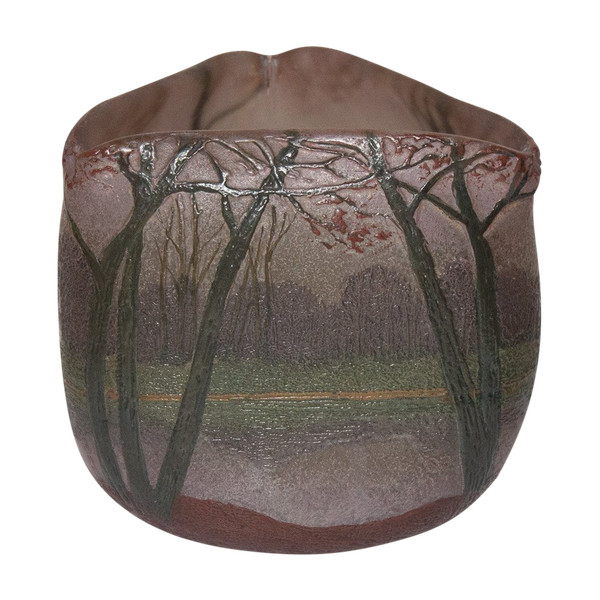 Pâte De Verre Vase Signed Legras