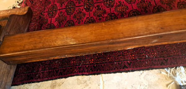 Ancienne table de monastère en chêne brut Début XXème Restaurée