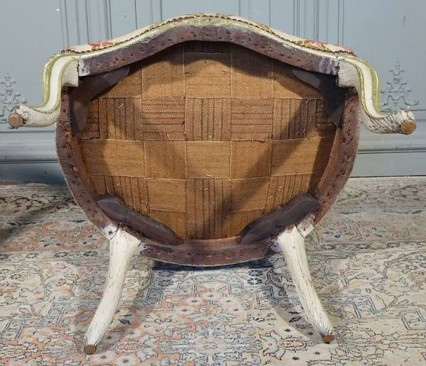 Coppia di poltrone in stile Luigi XV