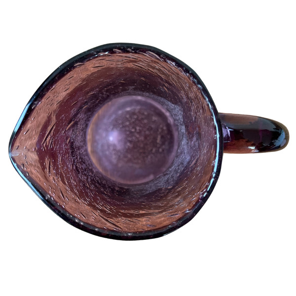 Pitcher in bubble-blown glass - Origin Biot - 20th century