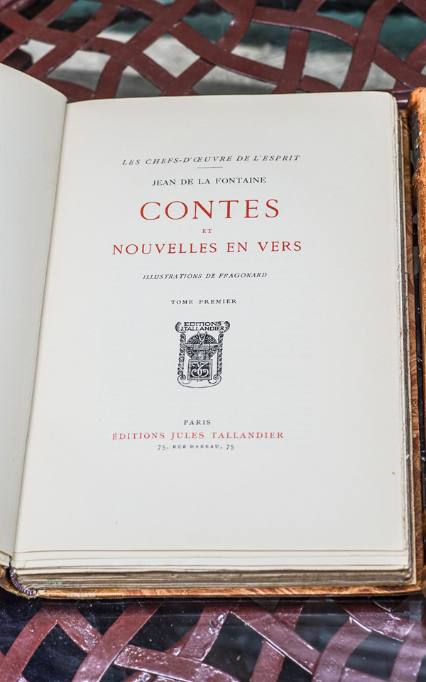 Curiosa : CONTES DE LA FONTAINE - Collection les chefs d'œuvre de l'esprit.‎ 2 tomes