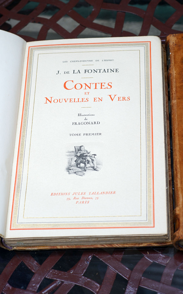 Curiosa : CONTES DE LA FONTAINE - Collection les chefs d'œuvre de l'esprit.‎ 2 tomes