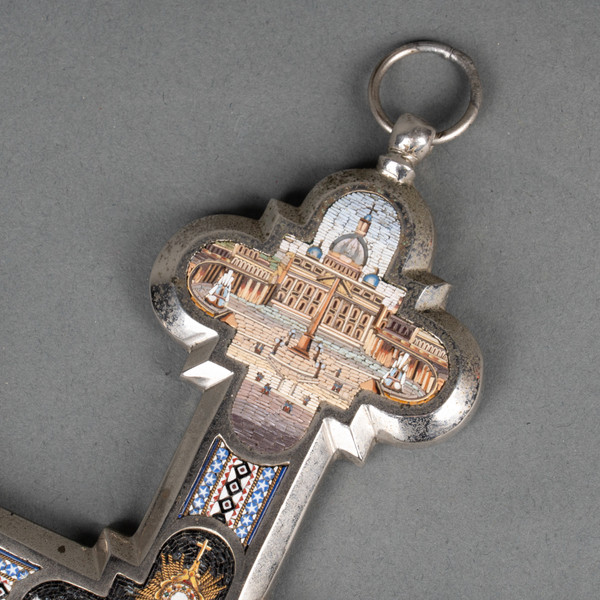 Cross with Micro-Mosaics, 19th Century