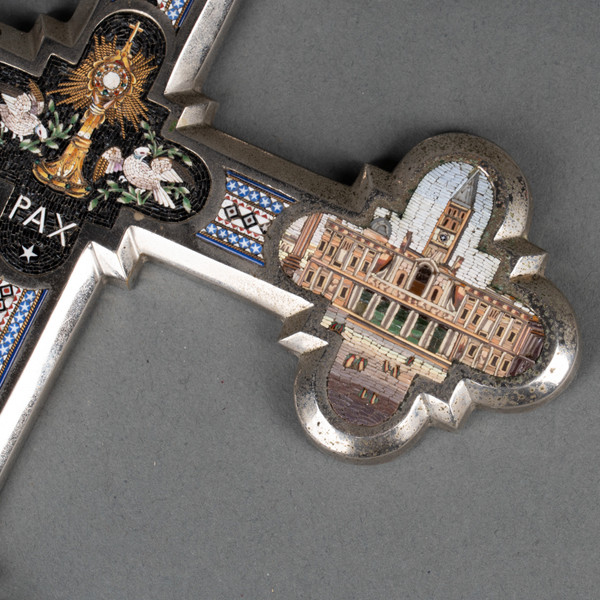 Cross with Micro-Mosaics, 19th Century