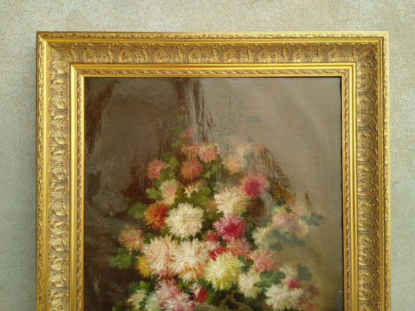 Frans Backvis (1857-1926 ) Öl auf Leinwand Blumenstillleben