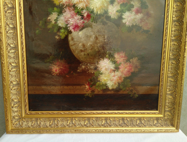 Frans Backvis (1857-1926 ) Öl auf Leinwand Blumenstillleben