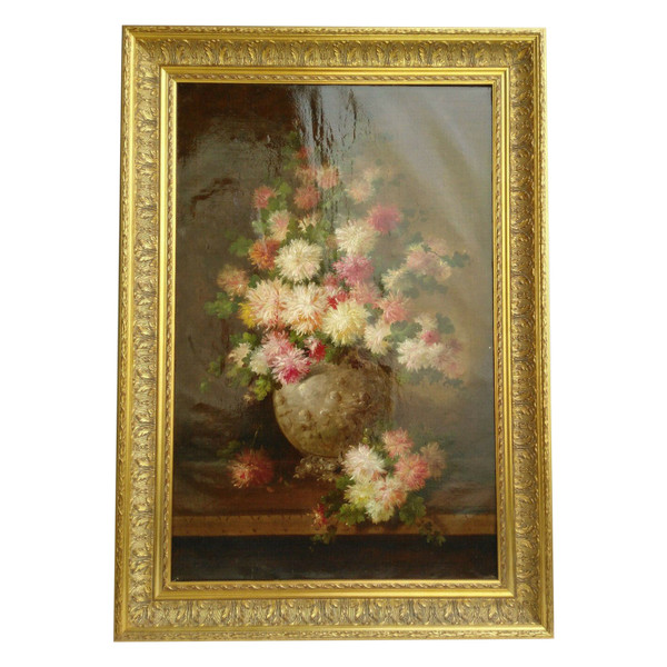 Frans Backvis (1857-1926 ) Öl auf Leinwand Blumenstillleben