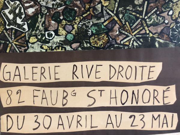 Poster Jean Dubuffet Galerie Rive Droite Paris 1957