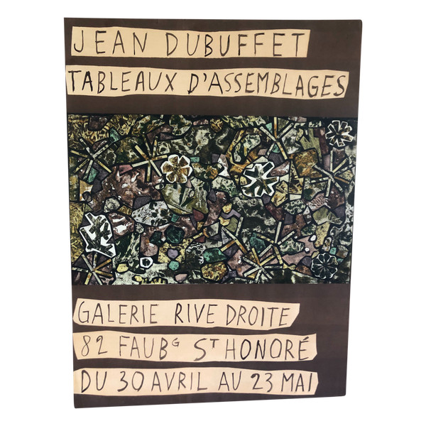Poster Jean Dubuffet Galerie Rive Droite Paris 1957