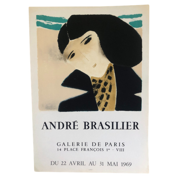 Poster André Brasilier Galerie de Paris 1969