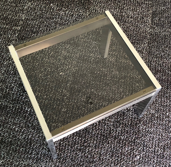 Quadratischer Couchtisch von Gae Aulenti, Italien 1970er Jahre