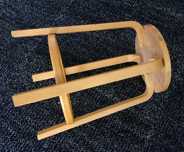 Bar stool 64 by Alvar Aalto for Artek, Finland 1980s