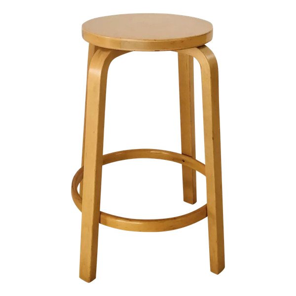 Bar stool 64 by Alvar Aalto for Artek, Finland 1980s