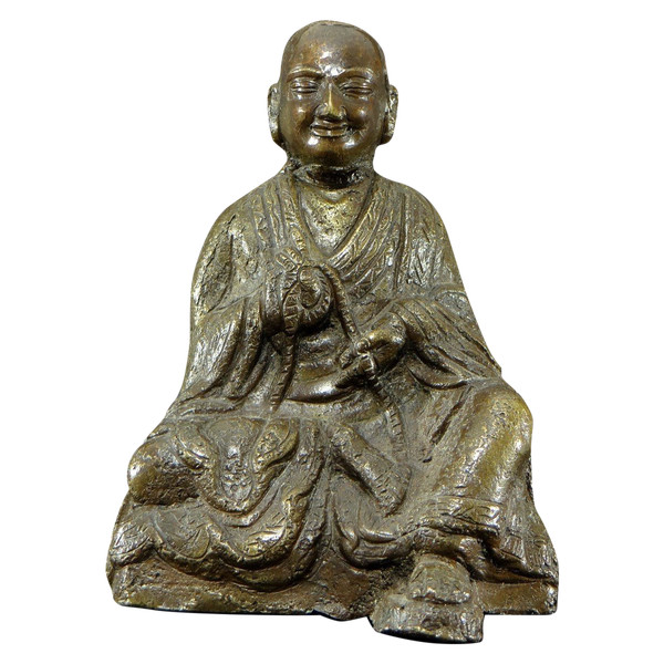 Tibet, Early 20th Century, Bronze Arhat Statue.