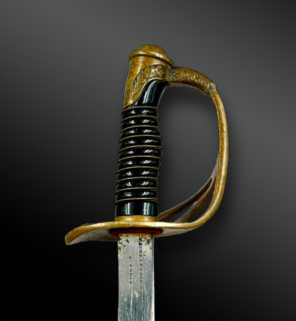 MINIATURE CAVALRY SABER, model 1882 - LETTER OPENER or PAPER OPENER - France - 19th century