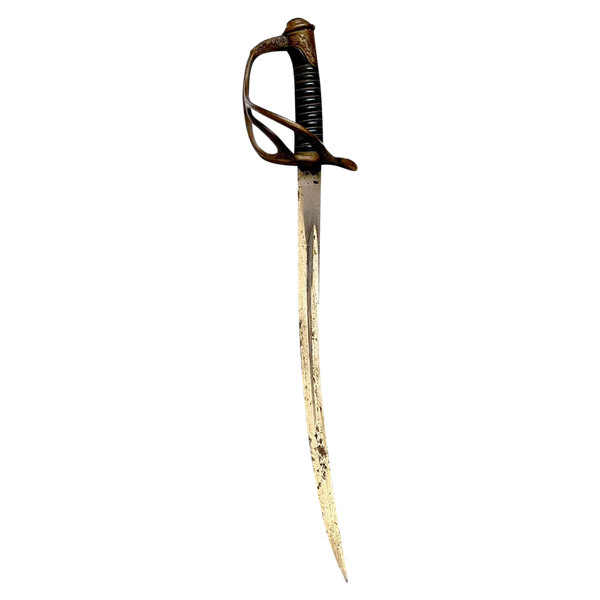 MINIATURE CAVALRY SABER, model 1882 - LETTER OPENER or PAPER OPENER - France - 19th century