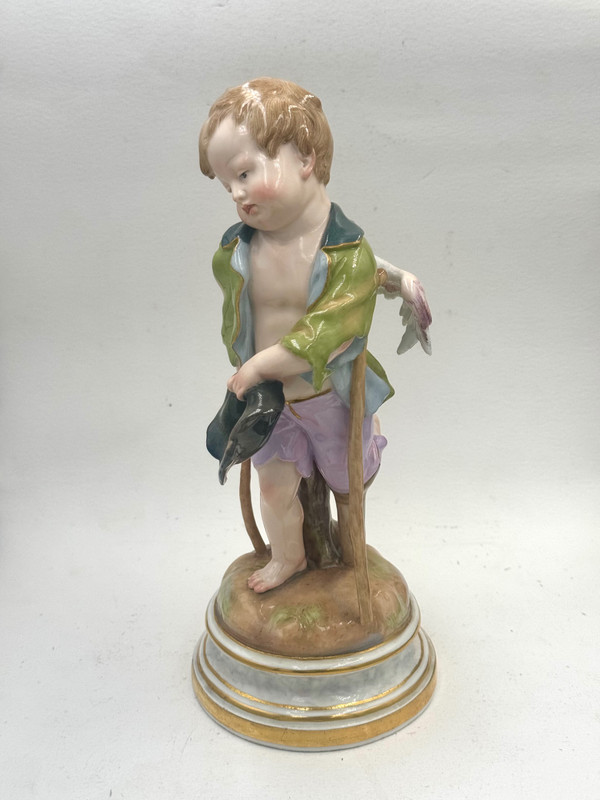 Meissen, porcelain figure Cupid as a beggar