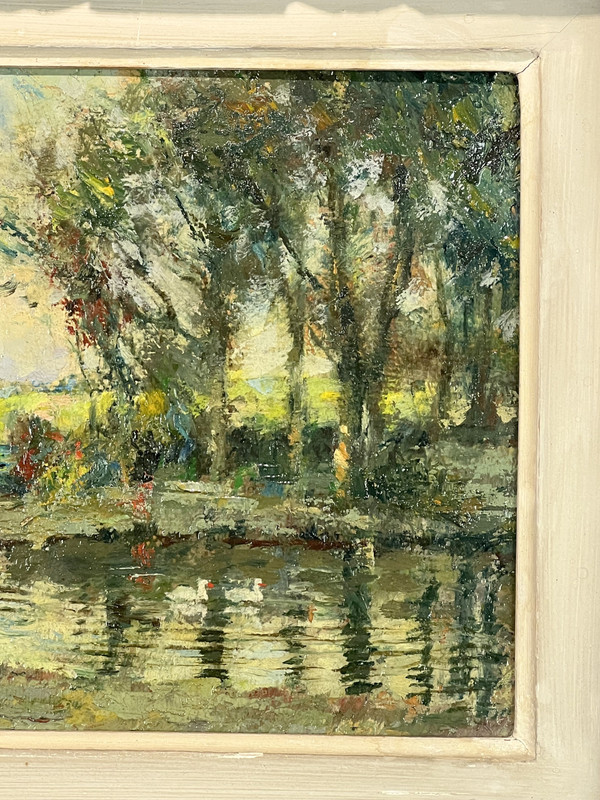 GEMÄLDE / ÖL AUF PANEL VON CHARLES VERBRUGGHE 1877-1974 „NORMANDIE“