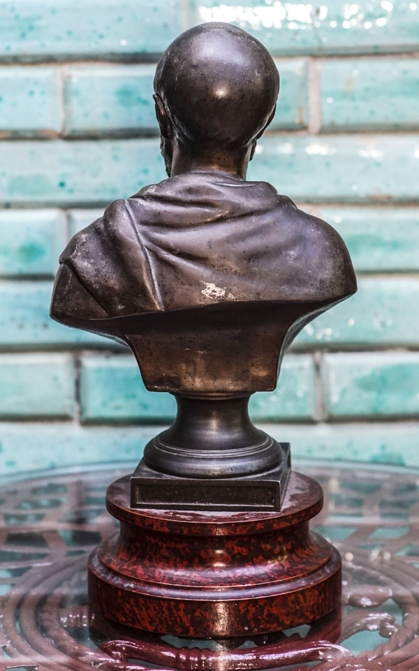 IPPOCRATE busto regolato su marmo 33 cm