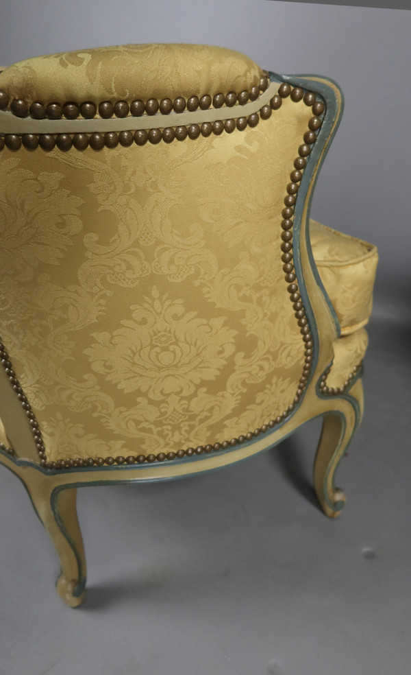 Paire de bergères style Louis XV