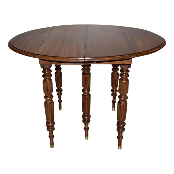 Louis-Philippe Mahogany Table Late 19th Century